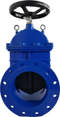 Задвижка с обрезиненным клином 30ч39р Ру10 Ду250 СИБЗТА ТУ3741–001–27104101–2014 синий