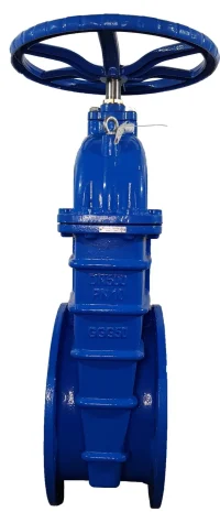 Задвижка с обрезиненным клином 30ч39р Ру10 Ду500 СИБЗТА ТУ3741–001–27104101–2014 синий