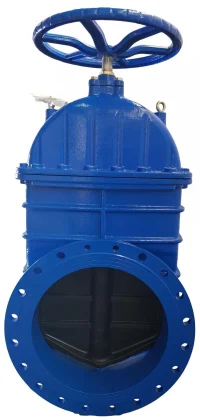 Задвижка с обрезиненным клином 30ч39р Ру10 Ду600 СИБЗТА ТУ3741–001–27104101–2014 синий