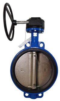 Затвор дисковый поворотный Ду300 с редуктором (тип 32ч501р) СИБЗТА