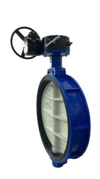 Затвор дисковый поворотный Ду800 с редуктором (тип 32ч501р) СИБЗТА