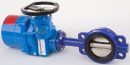 Затвор поворотный тип 015W сталь - н/ж DENDOR Ду250 Ру16 эл. привод 380В