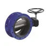 Затвор поворотный фланцевый тип 021F чугун - чугун DENDOR  Ду400 Ру16 с редукт.