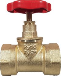 Клапан запорный латунь 15б1п Ру16 Ду25 ОПТИМА