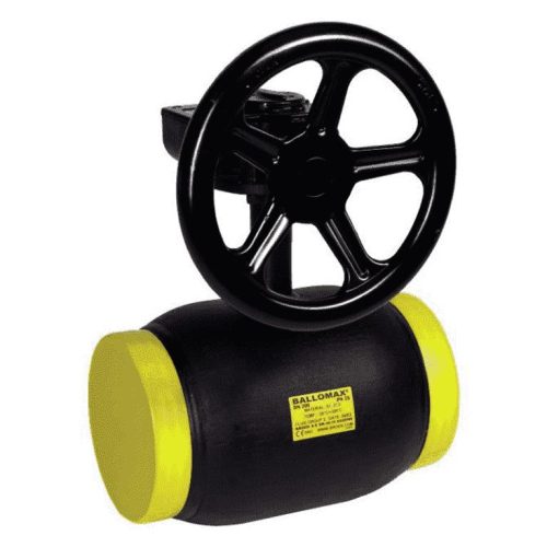 Кран стальной BROEN BALLOMAX полный проход с редуктором сварка-сварка DN150 PN25 КШТ 61.112.150Р.25
