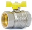 Кран латунный газовый бабочка LD Pride 47.32.В-В.Б DN32 PN25