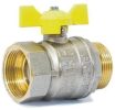 Кран латунный газовый бабочка LD Pride 47.32.В-Н.Б DN32 PN25