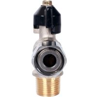 Кран шаровой STOUT с накидной гайкой угловой, НР/накидная гайка 1/2", ручка бабочка