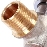 Кран шаровой STOUT с накидной гайкой угловой, НР/накидная гайка 1/2", ручка бабочка