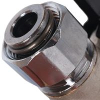 Кран шаровой STOUT с накидной гайкой угловой, НР/накидная гайка 1/2", ручка бабочка