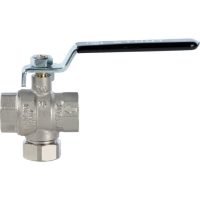 Кран шаровой STOUT с фильтром 1/2", ручка-рычаг