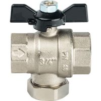 Кран шаровой STOUT с фильтром 3/4", ручка-бабочка