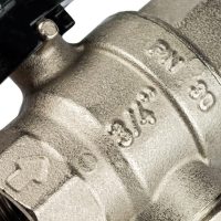 Кран шаровой STOUT с фильтром 3/4", ручка-бабочка