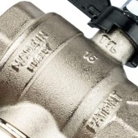 Кран шаровой STOUT с фильтром 1", ручка-бабочка