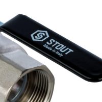 Кран шаровой STOUT полнопроходной ВР/ВР 1 1/4", ручка рычаг