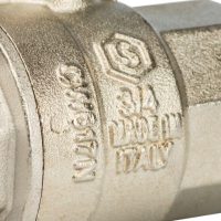 Кран шаровой STOUT полнопроходной ВР/НР 3/4", ручка рычаг