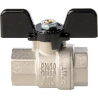 Кран шаровой STOUT полнопроходной ВР/ВР 1/2", ручка бабочка