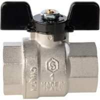 Кран шаровой STOUT полнопроходной ВР/ВР 1", ручка бабочка