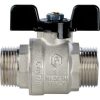 Кран шаровой STOUT полнопроходной НР/НР 1", ручка бабочка