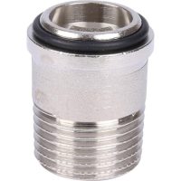 Кран шаровой STOUT полнопроходной с американкой ВР/НР 3/4", доп. уплотниение ручка бабочка