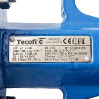 Затвор дисковый поворотный чугун VPI4448-02NI Ду 250 Ру16 Tecofi