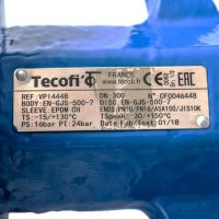 Затвор дисковый поворотный чугун VPI4448-02NI Ду 300 Ру16 Tecofi