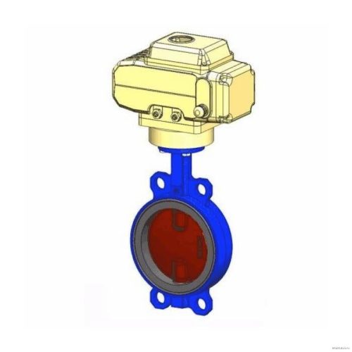 Затвор поворот чуг EPDM Ду65 Ру16 эл/п 380В д/чуг Tecofi VPI4448-N04EP0065