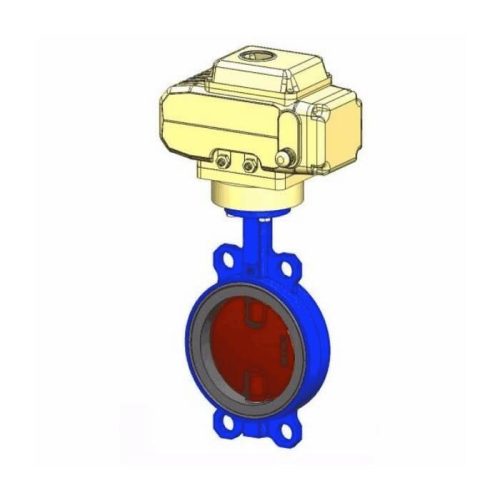 Затвор поворот чуг EPDM Ду65 Ру16 эл/п 380В д/чуг Tecofi VPI4448-N04EP0065