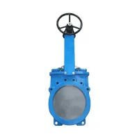 Задвижка шибер чуг м/фл Ду1000 Ру1 2/ст ред п/эл NBR Benarmo