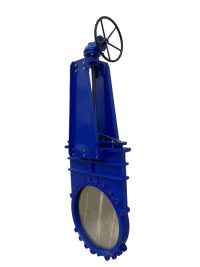 Задвижка шиберная чугунная DN600 PN5 с редуктором СИБЗТА