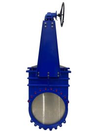 Задвижка шиберная чугунная DN600 PN5 с редуктором СИБЗТА