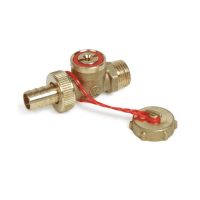 Кран шар лат слив R608 Ду15 Ру10 р/р п/отв Giacomini R608Y013