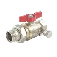 Кран шар лат спуск R919S Ду25 Ру35 м/амер полн баб Giacomini R919SX007