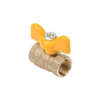 Кран шар лат газ Стандарт Ду15 Ру40 м/м полн баб Dist 411Б