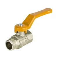 Кран шар лат газ Стандарт нк Ду15 Ру40 м/р полн рыч Dist Н421Р