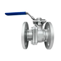 Кран шар нерж SS304 2-х сост Ду65 Ру16 фл полн п/эл рук Benarmo