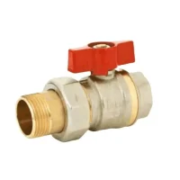 Кран шар лат BVR-FR Ду15 Ру40 м/амер полн баб Ридан 065B8303RG